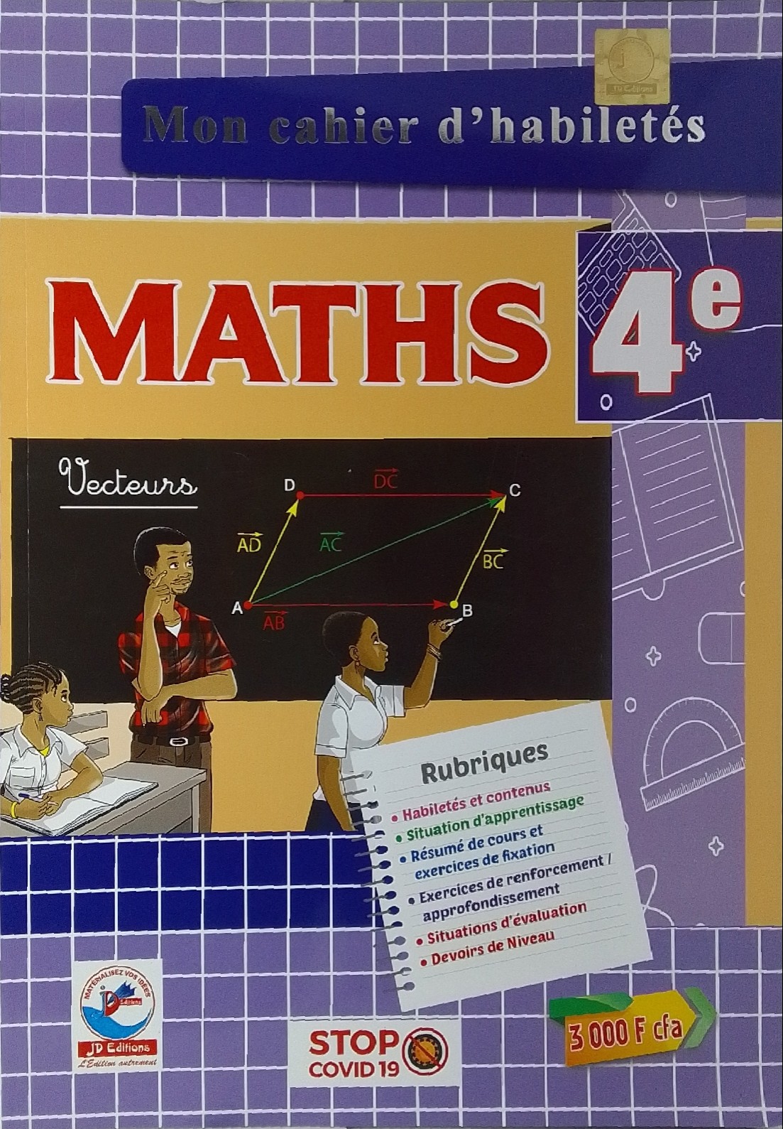 Mon cahier d'habiletés  maths 4ème