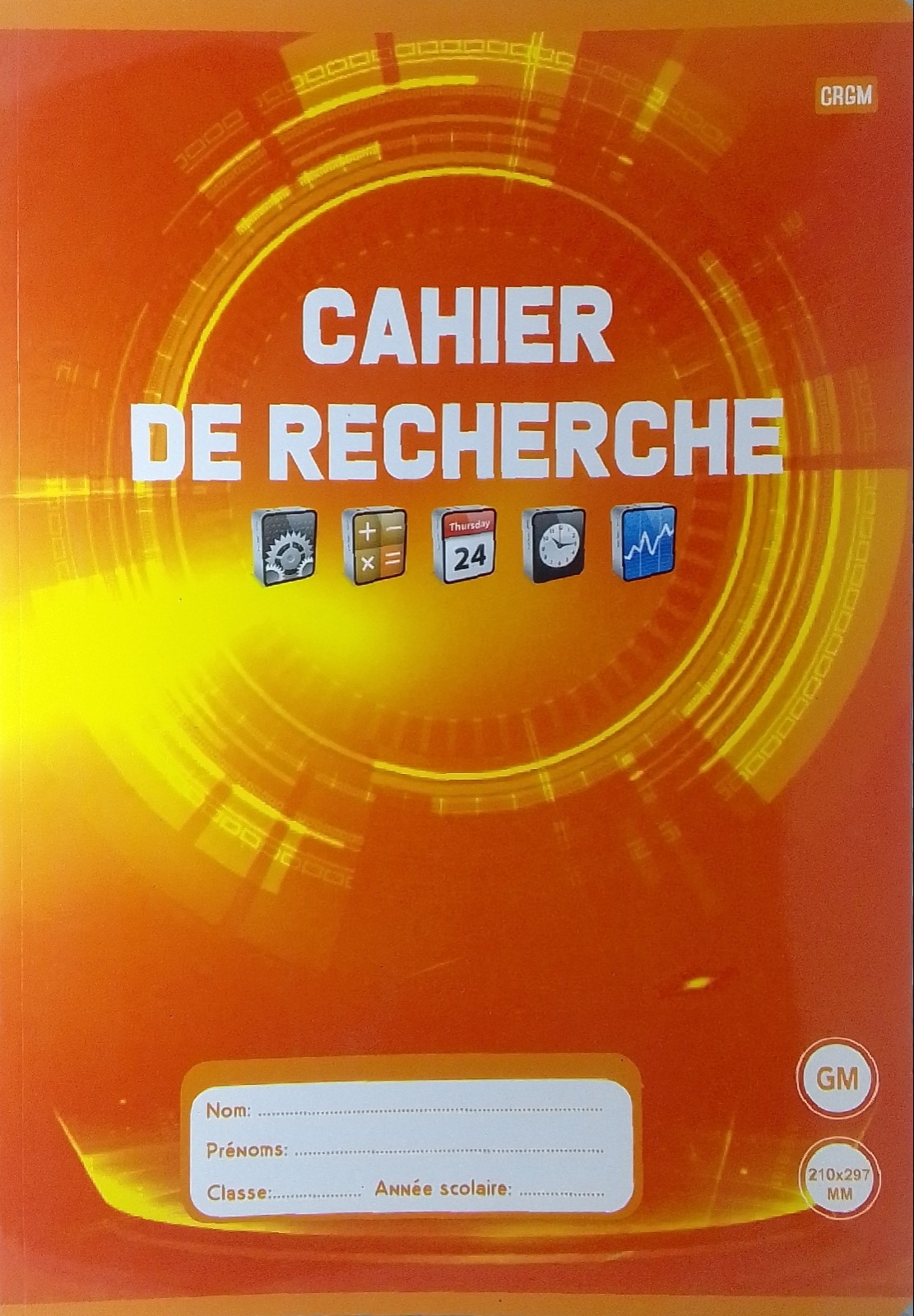 Cahier de recherche 300 pages